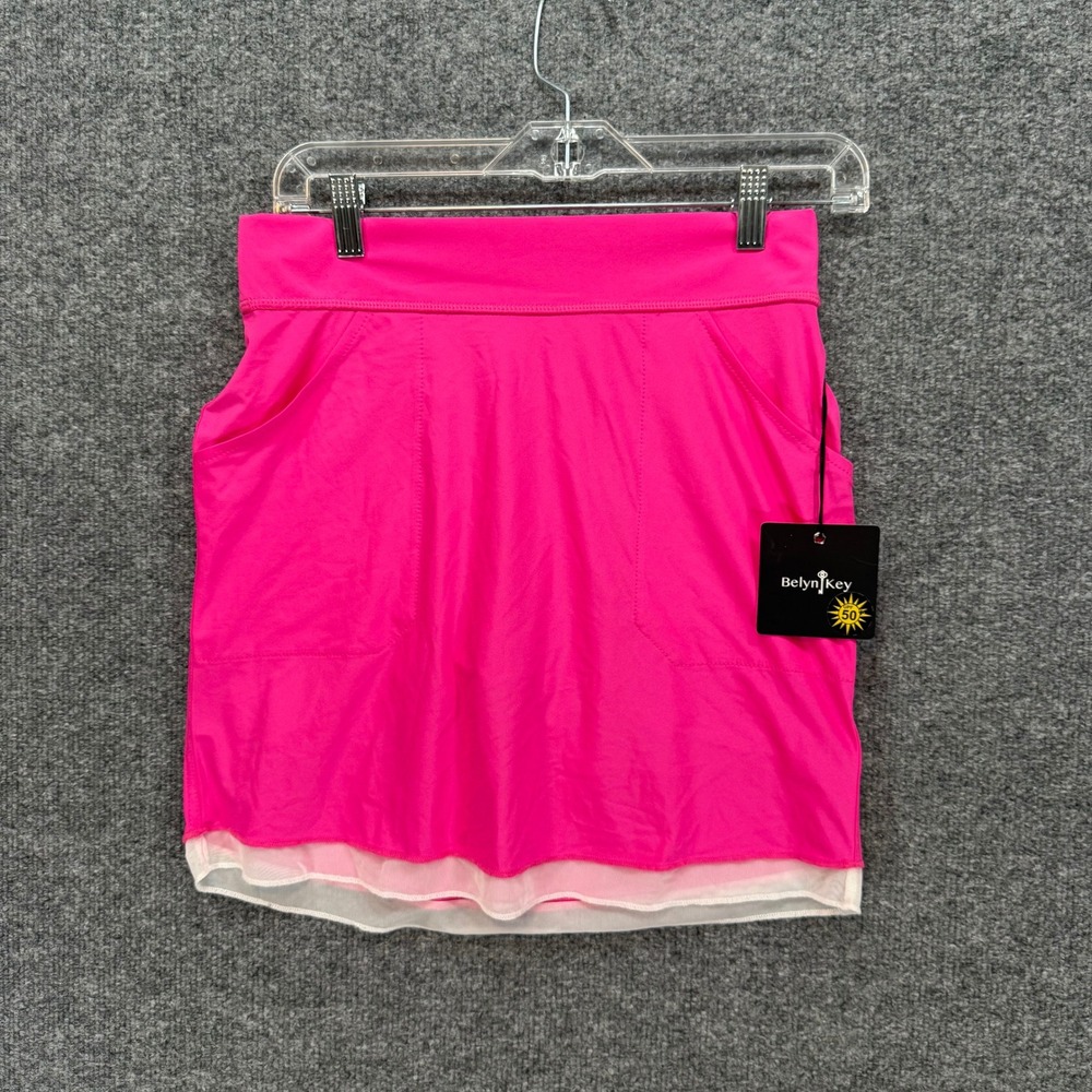 Belyn Key Skort Women XS Pink UPF 50+ Sun Protection Athletic Golf Tennis NEW